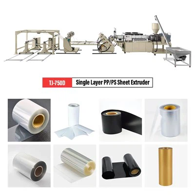 സിംഗിൾ ലെയർ പിപി / പിഎസ് ഷീറ്റ് എക്സ്ട്രൂഷൻ ഉപകരണങ്ങൾ